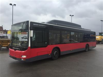 Linienautobus "MAN NL 273 LPG" mit Flüssiggasantrieb und Automatik, - Fahrzeuge und Technik