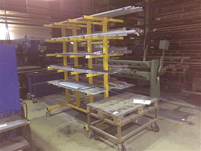 Schwerlast-Regalwagen, - Metalworking and polymer processing machines, workshop equipment