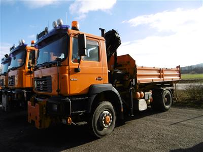 LKW "ÖAF 19.314 FALK", 3-Seitenkipper mit Ladekran "Palfinger PK 13 000 C" und HD-Anlage, - Cars and vehicles Lower Austria