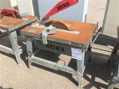Bau-Tischkreissäge "Atika", - Baumaschinen, Fahrzeuge und Technik