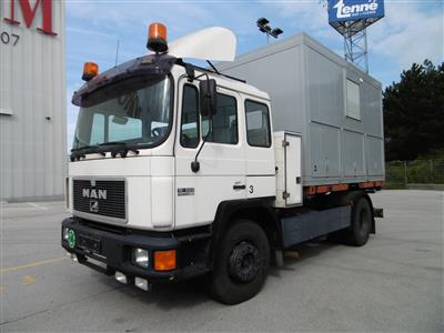 LKW "MAN 18.222 FL/BL" mit Wechselcontaineraufbau, - Cars and vehicles