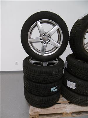 4 Stk. Winterreifen 225/55R1797H auf Alufelgen, - Motorová vozidla a technika