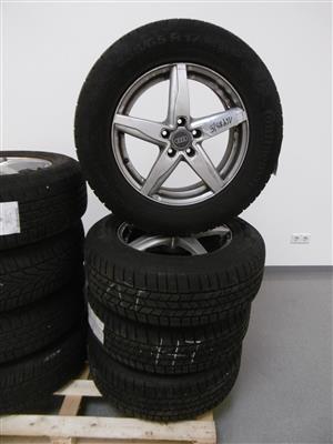 4 Stk. Winterreifen 235/65R17108H auf Alufelgen, - Cars and vehicles