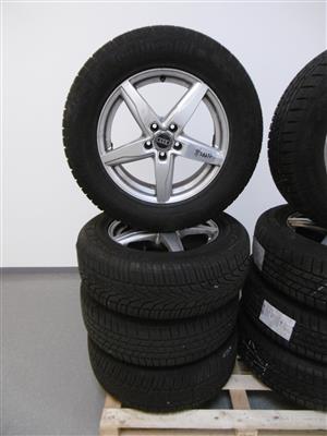 4 Stk. Winterreifen 235/65R17108H auf Alufelgen, - Motorová vozidla a technika