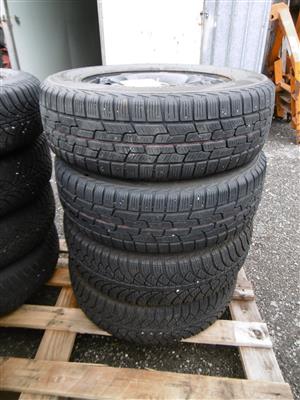 4 Winterreifen "2x Firestone,2x Fulda 175/70 R14" inklusive Stahlfelgen, - Motorová vozidla a technika