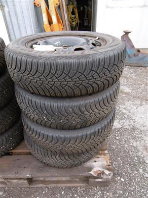 4 Winterreifen "Goodyear UG9 175/70 R14 inklusive Stahlfelgen", - Macchine e apparecchi tecnici