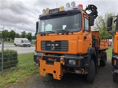 LKW "ÖAF FE 310A" mit Mittelkran "Hiab 144 ES", Rotator, Anbauplatte und HD-Anlage, - Motorová vozidla a technika