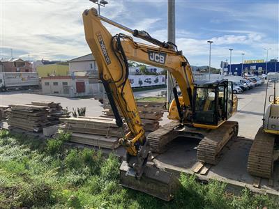 Kettenbagger "JCB 210LC" mit Böschungslöffel 195 cm und TL145, - Fahrzeuge und Technik