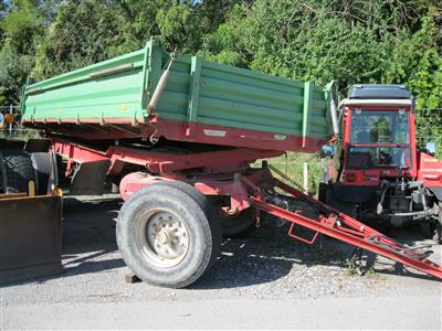 LKW-Anhängerwagen "Stelzl 18t" 2-Achser, Dreiseitenkipper, - Macchine e apparecchi tecnici