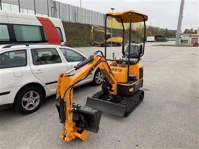 Raupen-Kleinbagger "XN 12" mit Tieflöffel 20 cm und 42 cm und Räumlöffel 75 cm, - Motorová vozidla a technika