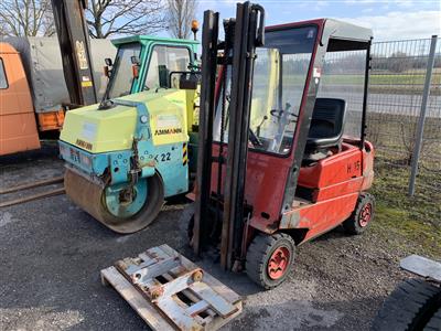 Gabelhubstapler "Linde H15D" mit Duplex-Mast und Schutzdach, - Fahrzeuge und Technik Land NÖ