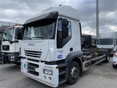 LKW "IVECO Stralis 420 AT 190S42 / Euro 5" mit Wechselcontaineraufbau, - Cars and vehicles