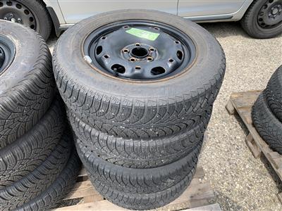 4 Winterreifen 175/70 R14 auf Stahlfelgen, - Fahrzeuge und Technik Land NÖ