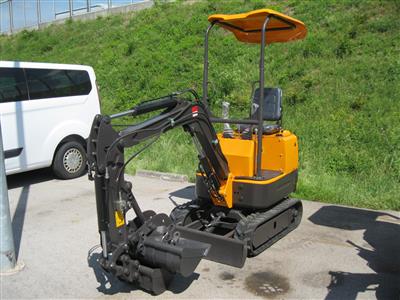 Minibagger "XN08 Rhinoceros" mit Schaufelpaket und Schnellwechsler, - Auto e veicoli