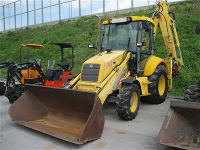 Baggerlader "New Holland LB110-4PT 4 x 4" mit Seitenkippschaufel, - Macchine e apparecchi tecnici