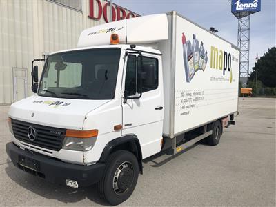 LKW "Mercedes-Benz 816D Vario (Euro 5)" mit Kofferaufbau und Ladebordwand, - Cars and vehicles