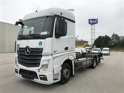 LKW "Mercedes-Benz 2545L/46 Euro6 Automatik" mit Wechselaufbau/Containerträger "BÄR BC1500 R42", - Motorová vozidla a technika