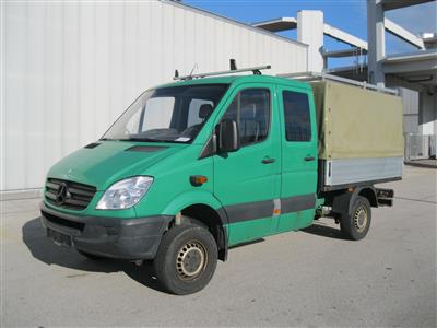 LKW "Mercedes-Benz Sprinter DK Pritsche 315 CDI 4 x 4 3.5t/3665 mm" mit Spriegel und Plane, - Macchine e apparecchi tecnici