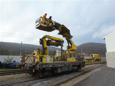 Motorgerüstwagen selbstfahrend "Plasser  &  Theurer BA-68395", - Fahrzeuge und Technik