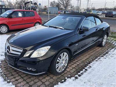 PKW "Mercedes-Benz E250 CGI Blue Efficieny Automatik Cabrio", - Fahrzeuge und Technik Gemeinde Wien