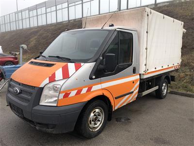 LKW "Ford Transit Pritsche FT300K" mit Plane und Spriegel, - Cars and vehicles