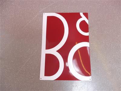 Werbeschild "B & O", - Cars and vehicles