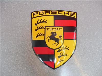 Werbeschild "Porsche", - Fahrzeuge und Technik