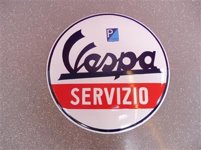 Werbeschild "Vespa", - Cars and vehicles
