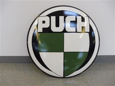 Werbeschild "Puch", - Fahrzeuge und Technik