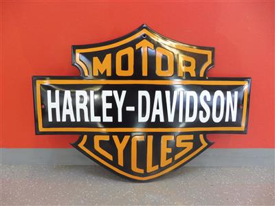 Werbeschild "Harley-Davidson", - Cars and vehicles