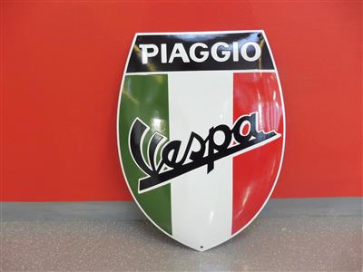 Werbeschild "Piaggio Vespa", - Cars and vehicles