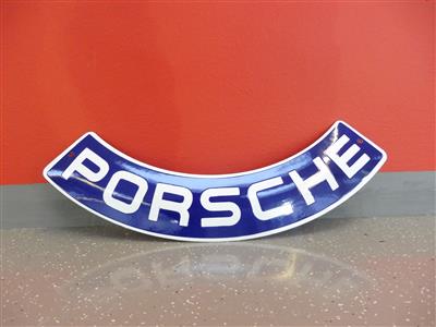 Werbeschild "Porsche", - Fahrzeuge und Technik