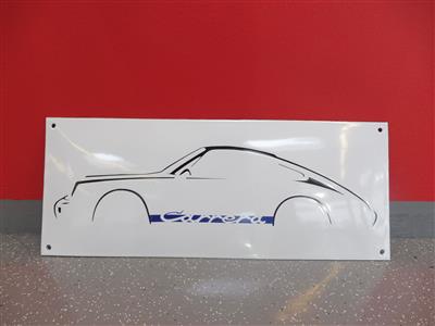 Werbeschild "Porsche Carrera", - Motorová vozidla a technika