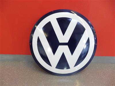 Werbeschild "VW", - Fahrzeuge und Technik