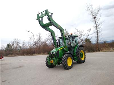 Traktor "Johne Deere 5100R" mit Frontlader "Hauer XB110", - Fahrzeuge und Technik