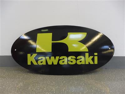Werbeschild "Kawasaki", - Macchine e apparecchi tecnici