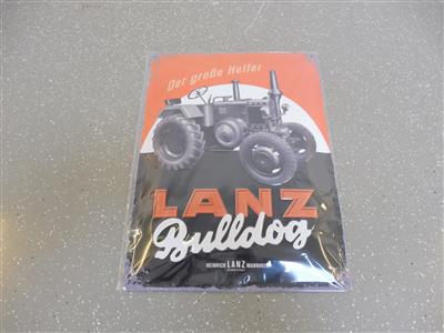 Werbeschild "Lanz Bulldog", - Fahrzeuge und Technik