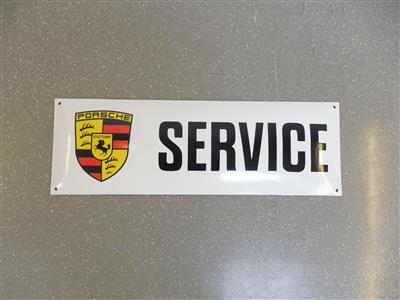 Werbeschild "Porsche Service", - Macchine e apparecchi tecnici