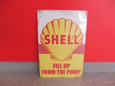 Werbeschild "Shell fill up from the Pump", - Fahrzeuge und Technik