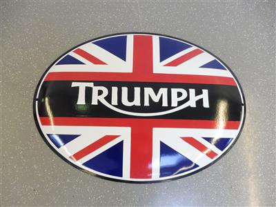 Werbeschild "Triumph", - Motorová vozidla a technika