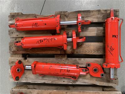 4 Hydraulikzylinder, - Macchine e apparecchi tecnici