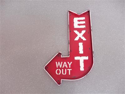 Blechschild "Exit", - Macchine e apparecchi tecnici