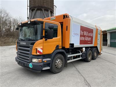 Müllwagen "Scania P360 DB 6 x 2 4HNA Automatik" mit Aufbau "M-U-T Rotopress Abra", - Cars and vehicles