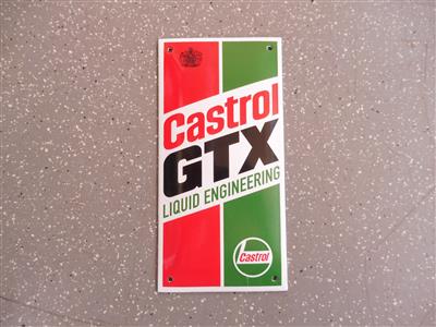 Werbeschild "Castrol GTX", - Macchine e apparecchi tecnici