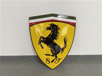 Werbeschild "Ferrari SF", - Motorová vozidla a technika