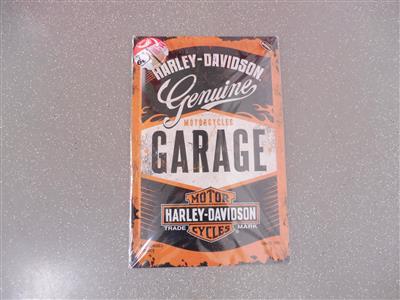 Werbeschild "Harley Davidson Garage", - Cars and vehicles