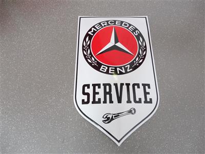 Werbeschild "Mercedes-Benz Service", - Macchine e apparecchi tecnici