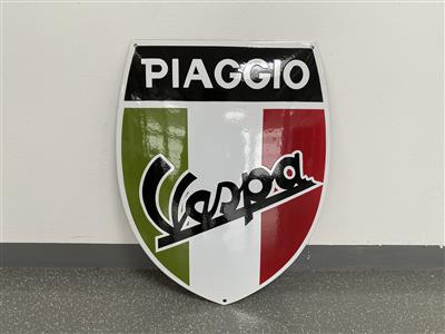 Werbeschild "Piaggio Vespa", - Cars and vehicles