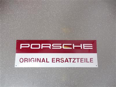 Werbeschild "Porsche Original Ersatzteile", - Cars and vehicles