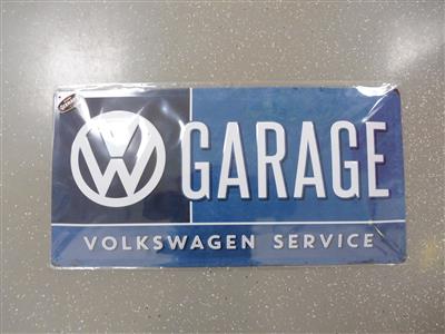 Werbeschild "VW Garage", - Motorová vozidla a technika